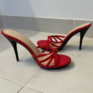 NEW CAMSSOO Platform Mules Stiletto